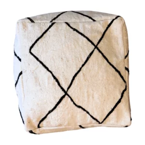 Pouf berbère marocain style Beni Ourain